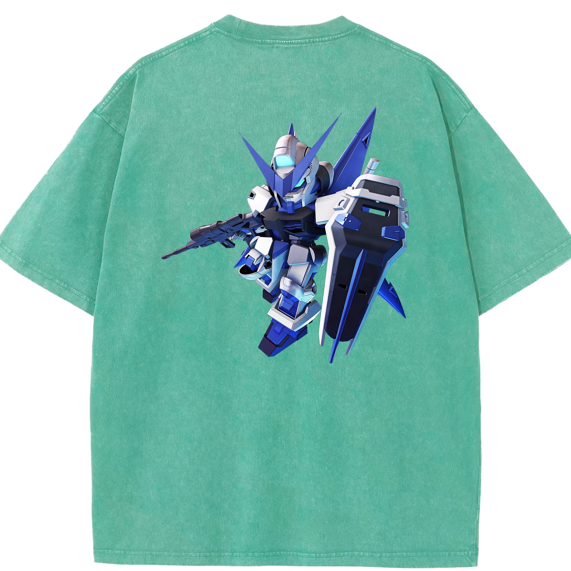 （画像用） 機動戦士ガンダム Mobile Suit Gundam 綿100% ヴィンテージ風 半袖Tシャツ（背面プリント）